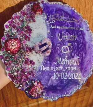 Resin Arts Nikah/Engagement Tray 10"