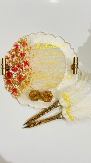 Nikah/Engagement Tray with Pen